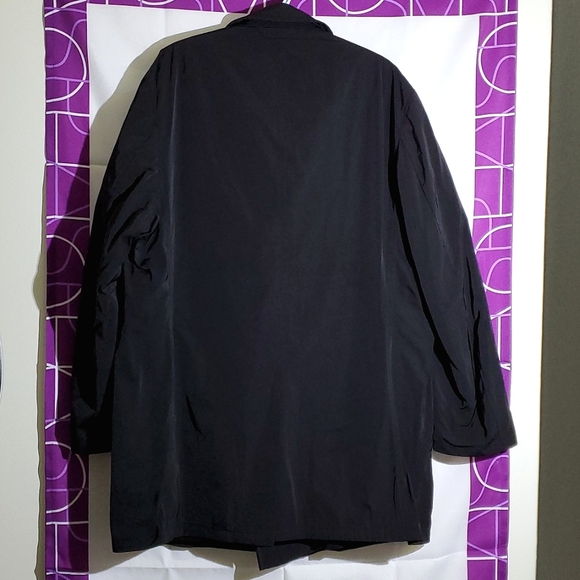 Bugatti Black Trench Coat - Size 44R - Picture 12 of 16